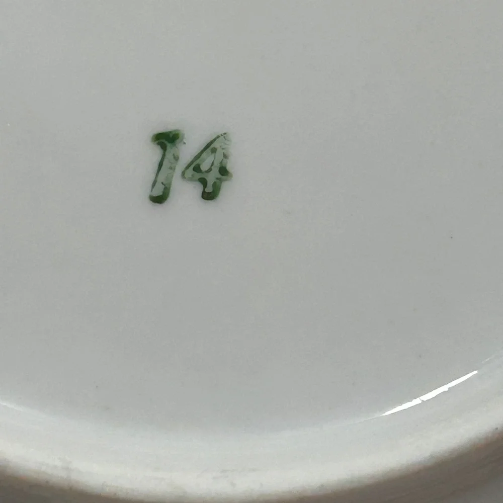 Favolina Karolina Jarolina Porcelain Salad Plate 3879 Floral Silver Scalloped‎ 5